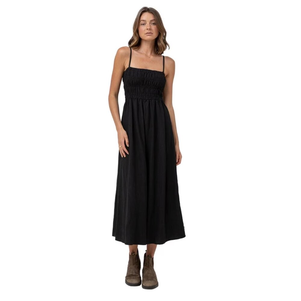 Rhythm Black Midi Dress